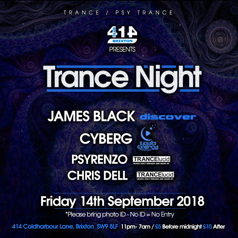 Club 414 presents Trance Night - September